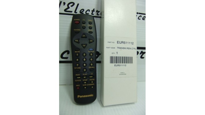 Panasonic EUR511112  télécommande  .